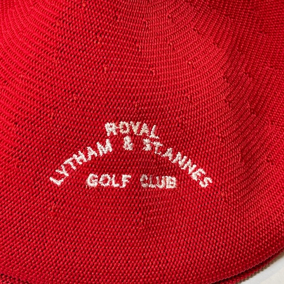 Vintage Red Kangol Royal Lytham & St. Anne’s Golf Club Hat - Picture 2 of 7